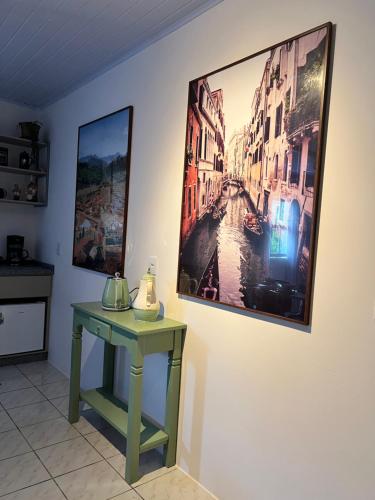 Iekārtas, La Vita hospedaria studio verde in Nova Veneza (Santa Catarina)
