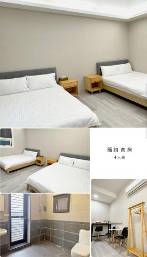 2 double beds