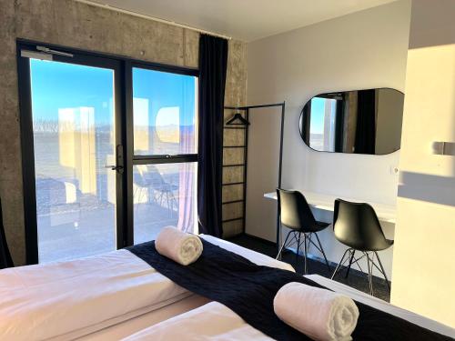 Chambre triple, vue sur la montagne, 3 lits