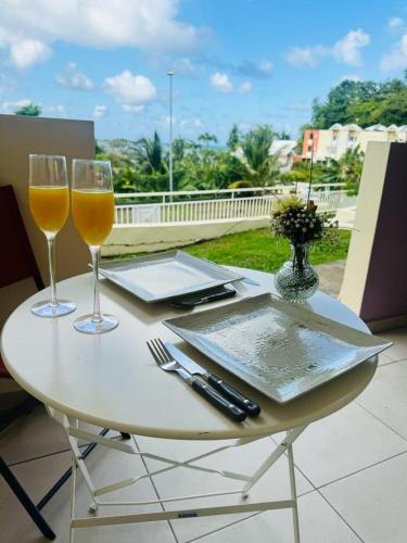 Fasiliti, 150 de Grey Studio pour 2 avec SPA, Vue sur mer in La Trinite