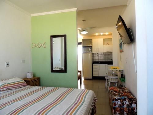 Flat Pitangueiras Boulevard Center - 1 vaga garagem - Ar Cond - Piscina e Sauna - Wi Fi – khách sạn tại Barra Funda