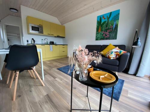 ห้องครัว, Esehytter Luxury Holiday Home near Beach in นีมินเดกับ
