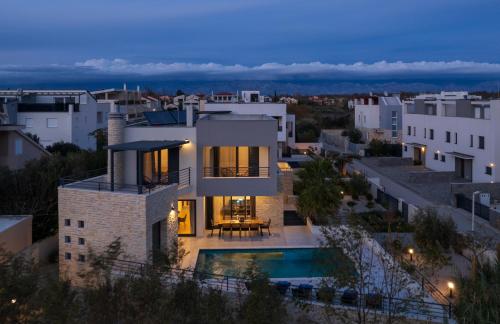 Villa Roca with heated pool and sauna, Privlaka (fotografie 3)