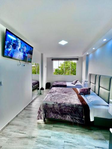 2 double beds