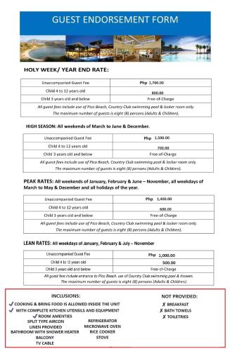 Miranda 514B 2br at Pico de Loro by Raquel's Place Miranda 514B 2br at Pico de Loro by Raquel's Place