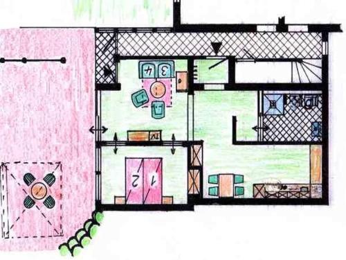 One-Bedroom Apartment with Balcony and Terrace