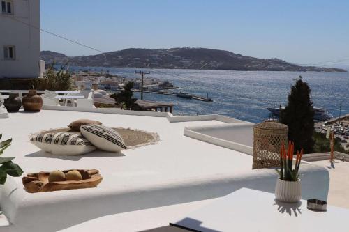 Uitzicht, Madalena Hotel in Mykonos