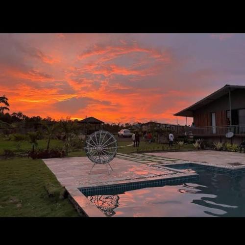 Sam's Country Ranch - Lake House with private Jacuzzi at Igatpuri