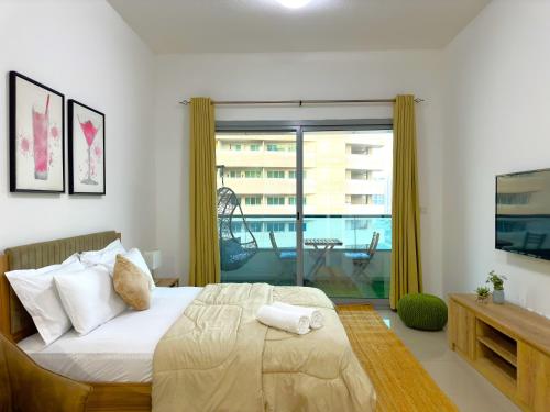35% OFF in Top View Studio w/ Balcony in Marina, Dubaj (fotografie 7)