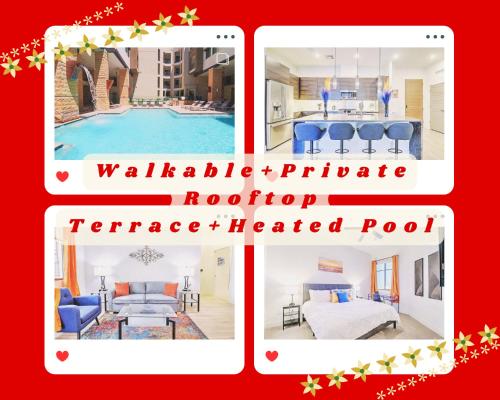 Private Rooftop Terrance-Walk Score 81-Shopping District-King Bed-Parking 4020