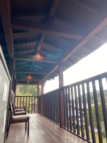 balkon/terras, Guest House Eleven Village Fukiya in Takahashi