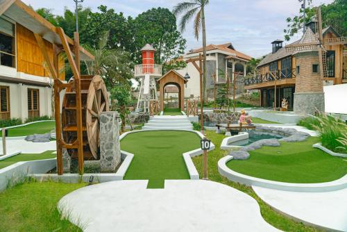 Mini golf course, Novus Giri Resort & Spa near Cipanas Factory Outlet