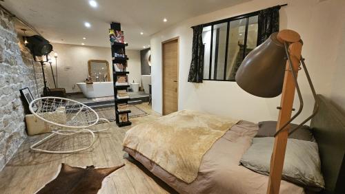 Grande chambre calme dans loft design - Pension de famille - Paris