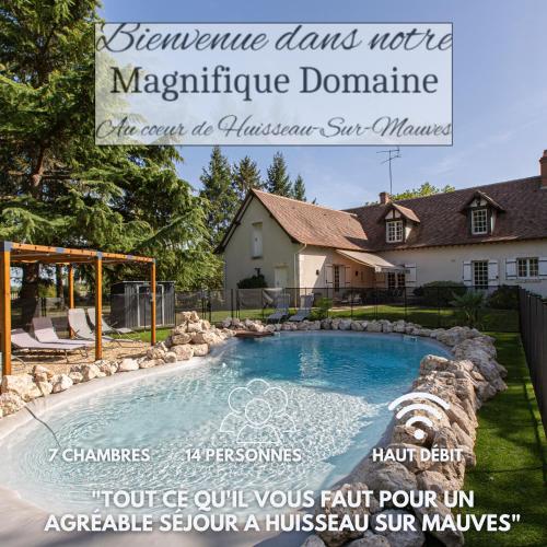 Le Domaine de Baracas - Le Grand Gîte 4 étoiles - piscine-billard-baby-foot-cheminée - 14 personnes