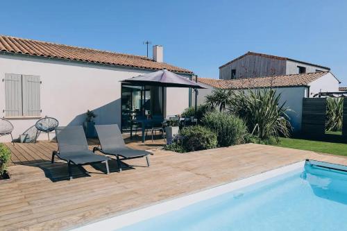 ღ Le Paradis Bleu • Villa avec piscine chauffée - Location, gîte - L'Houmeau