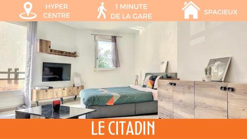 ZenBNB - Le Citadin - STUDIO - 2 minutes from the Train station