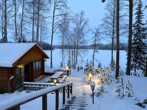 Villa Joutsen with jacuzzi in Ala-Sarkilahti
