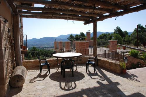 Erkély/terasz, Masia de la Serra de la Cogulla in Monroyo