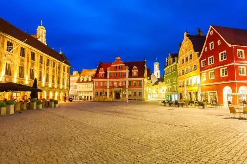 Marktplatz Memmingen in Memmingen, Deutschland