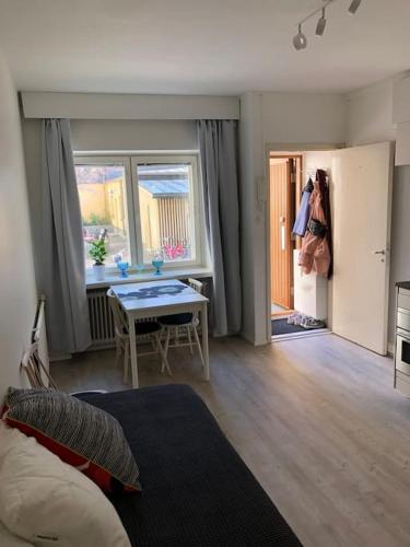 Modern city studio with own patio