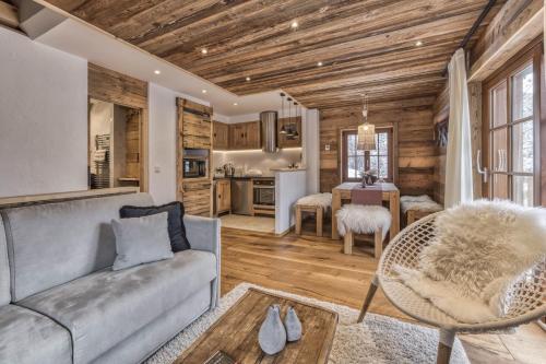 Chalet 3 étoiles pour 4 pers avec vue imprenable sur la vallée de Chamonix gîte à louer Les Trabets