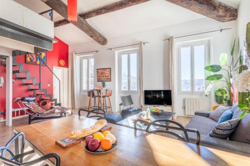 Le Loft du Panier Design Central Vue imprenable, Marsylia