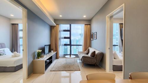 Skyline view in Bukit Bintang The Robertson 42f, Kuala Lumpur