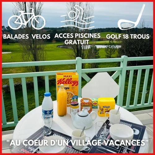 "CAP BLEU" Appartement 4 personnes, vue golf, accès piscines gratuit - Location saisonnière - Talmont-Saint-Hilaire