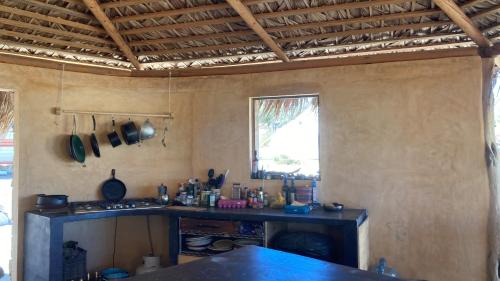 BCS Buena onda sea view bell tent in El Sargento, Mexico
