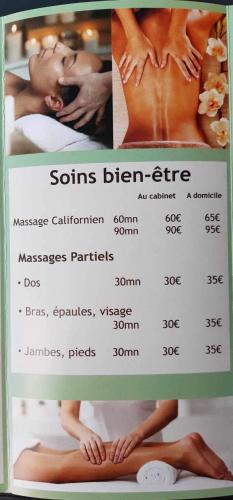 La Maison du soleil L Aulhere 3 étoiles ,Maison familiale 6-7 personnes, Spa , Massages bien-être en option