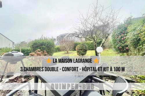 MAISON LAGRANGE - 3 chambres Quartier IUT Hôpital - Location saisonnière - Quimper