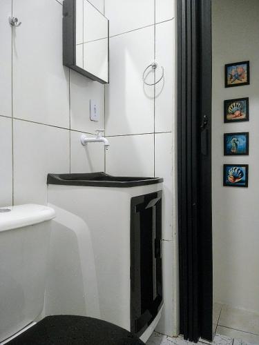 ห้องน้ำ, Pousada Primeira Quadra Da Praia in โนวามิริง