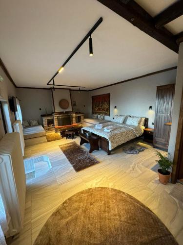 1 double bed, 2 sofa beds