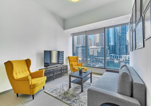 Luxury 1BR Apartment in the heart Marina, Connection to Dubai Marina Mall - Silverene tower, Dubai (photo 10)