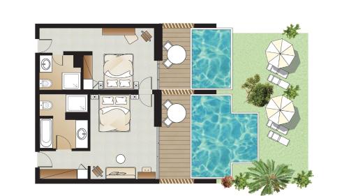 2 bedrooms, 2 beds