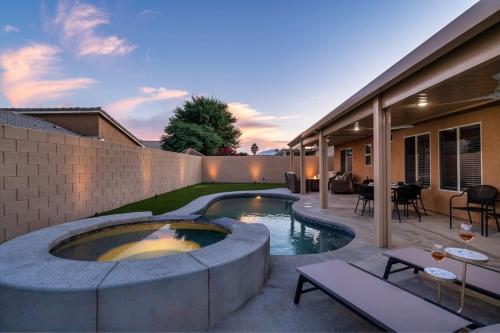 Desert Noir Modern Chic Pool Retreat