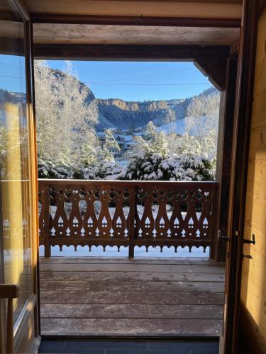 Balcony/terrace, Chalet Yuki in Morzine