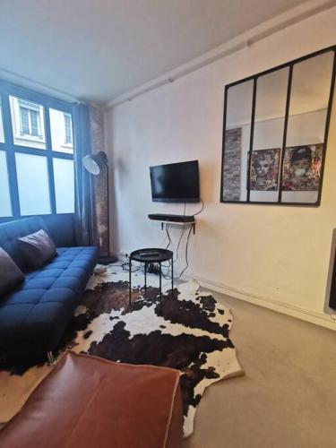 Joli T2 de 37M2 Style Loft Prox Gare Métro, Lyon (fotografie 3)