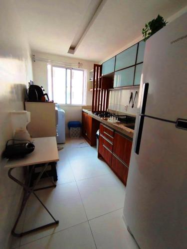مطبخ, Apartamento aconchegante em condomínio perto da praia (Apartamento aconchegante em condominio perto da praia) in ايلهوس
