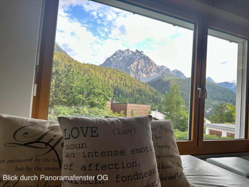 Ferienwohnungen im Chasa Stefania, Bergblicktraum mit Garten Spa und Sauna in Scuol