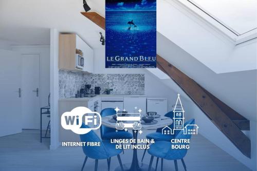 Le Grand Bleu - Wifi fibre/Linge/Accès cour - Location saisonnière - Vallons-de-l'Erdre