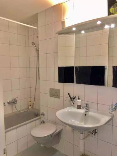 Bright and quite Appartment with Balcony & Skylines View, Kitchen,Bath,Wifi, Fan, Basel (Foto 7)