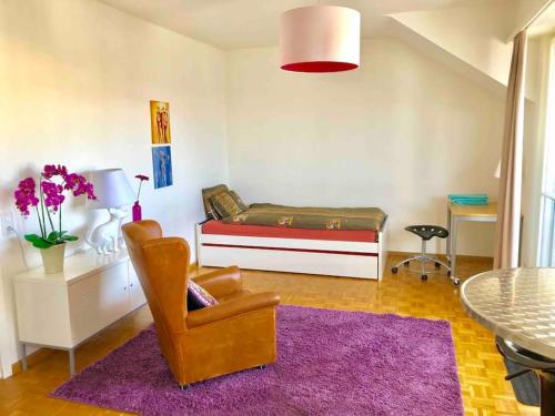 Bright and quite Appartment with Balcony & Skylines View, Kitchen,Bath,Wifi, Fan, Basel (Foto 9)