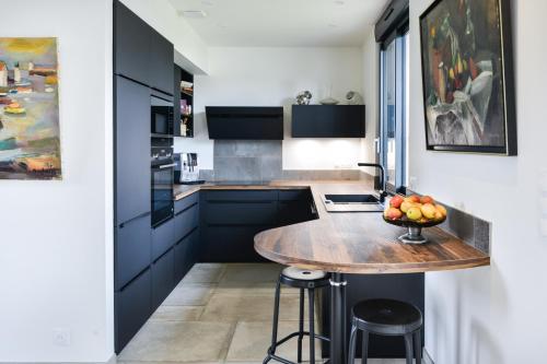 virtuve, Cajan - Appt à 100m de la plage (Cajan - Appt a 100m de la plage) in Langrune-Sur-Mer