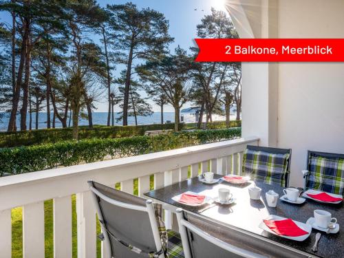 Villa Strandidyll, Apartment 4, 2 Balkone mit Meerblick in Binz, Deutschland