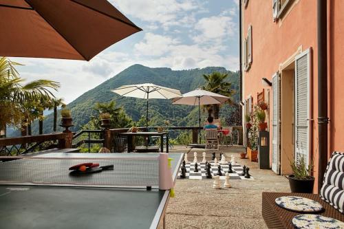 Wild Valley Palm Terrace in Valle Onsernone