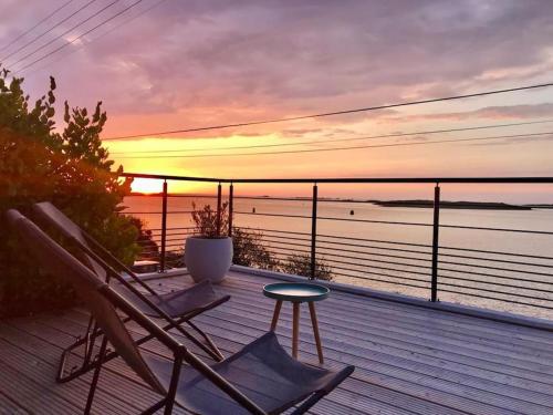 Maison grande terrasse magnifique vue sur l'Aber Wrac'h - Location saisonnière - Landéda