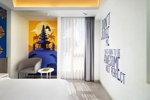 YELLO Deluxe  room in YELLO Kuta Beachwalk Bali