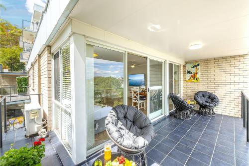 Varanda/terraço, Sunset Towers 8, 25 Donald St - heart of town with water views in Nelson Bay