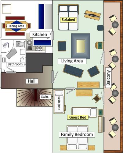 Spacious Apartment in HausBellevue with Balcony and Panoramic Mountain Aspect